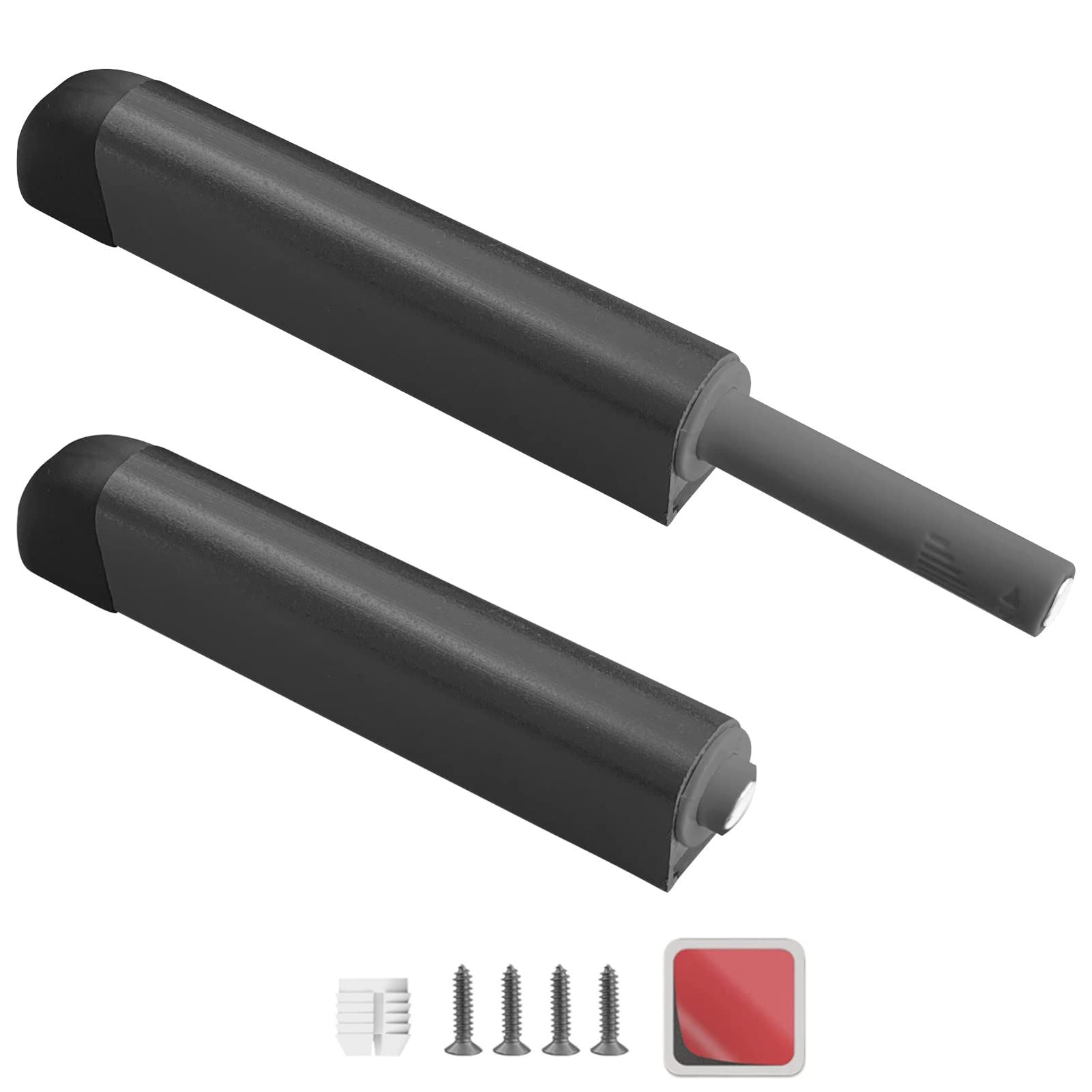 Buy DonYoung Push to Open Door Latch Push Latches, Black Touch