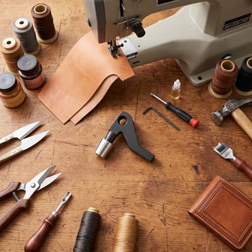 Prensatelas para máquina de cuero con rodillo grande miniatura 3