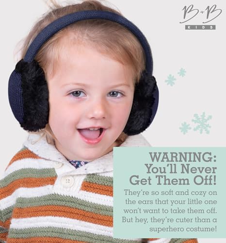 Image of Brook + Bay Kids Ear Muffs - Winter Animal Earmuffs - Cozy Ear Warmers