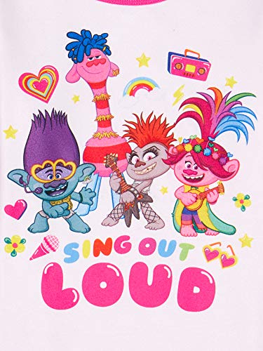 Girl's Trolls Sing Out Loud 2 Piece Flannel Pajama Set3