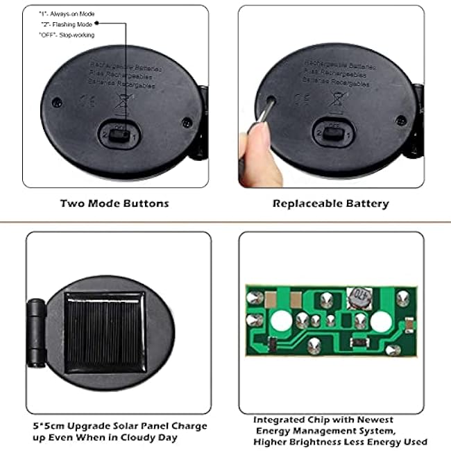 Christmas Outdoor Garden Decorative Lights, Solar Firework Lights 105 LED Powered 35 Copper Wires, DIY Flowers Fireworks Stars for Walkway Pathway Backyard Christmas Party Decor (Warm White 2 Pack)