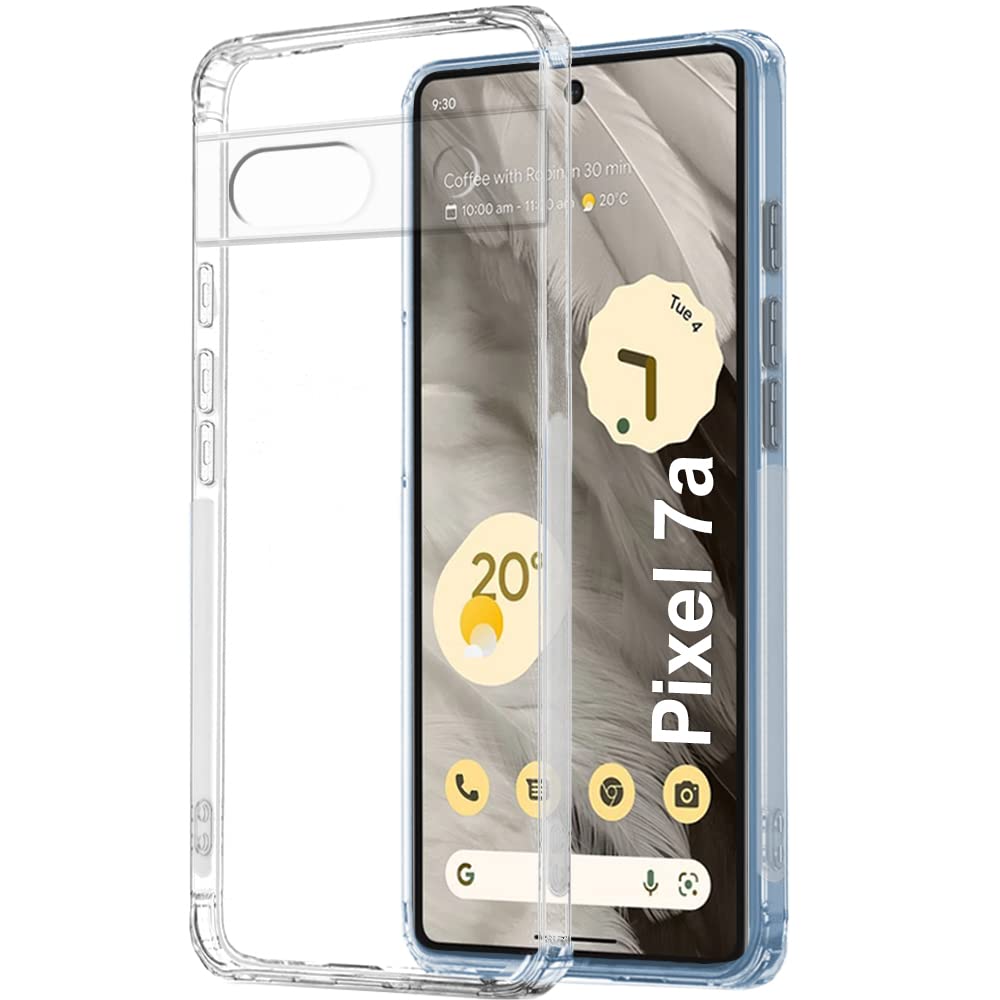 TheGiftKart Silicone Best Camera Protection Back Cover Case For Google Pixel 7A|Ultra Clear Soft Case|Inbuilt Dust Plugs & Anti-Slip Grip|Slim & Protective Back Case For Google Pixel 7A (Transparent) (B0C4TL1X3G) Amazon Price History, Amazon Price Tracker