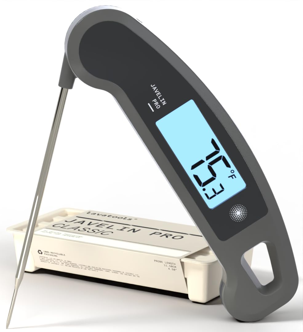 Lavatools (Sesame) - Javelin PRO Duo Ambidextrous Backlit Professional Digital Instant Read Meat Thermometer for Kitchen, Food Cooking, Grill, BBQ, Smoker, Candy, Home Brewing, Coffee, and Oil Deep...