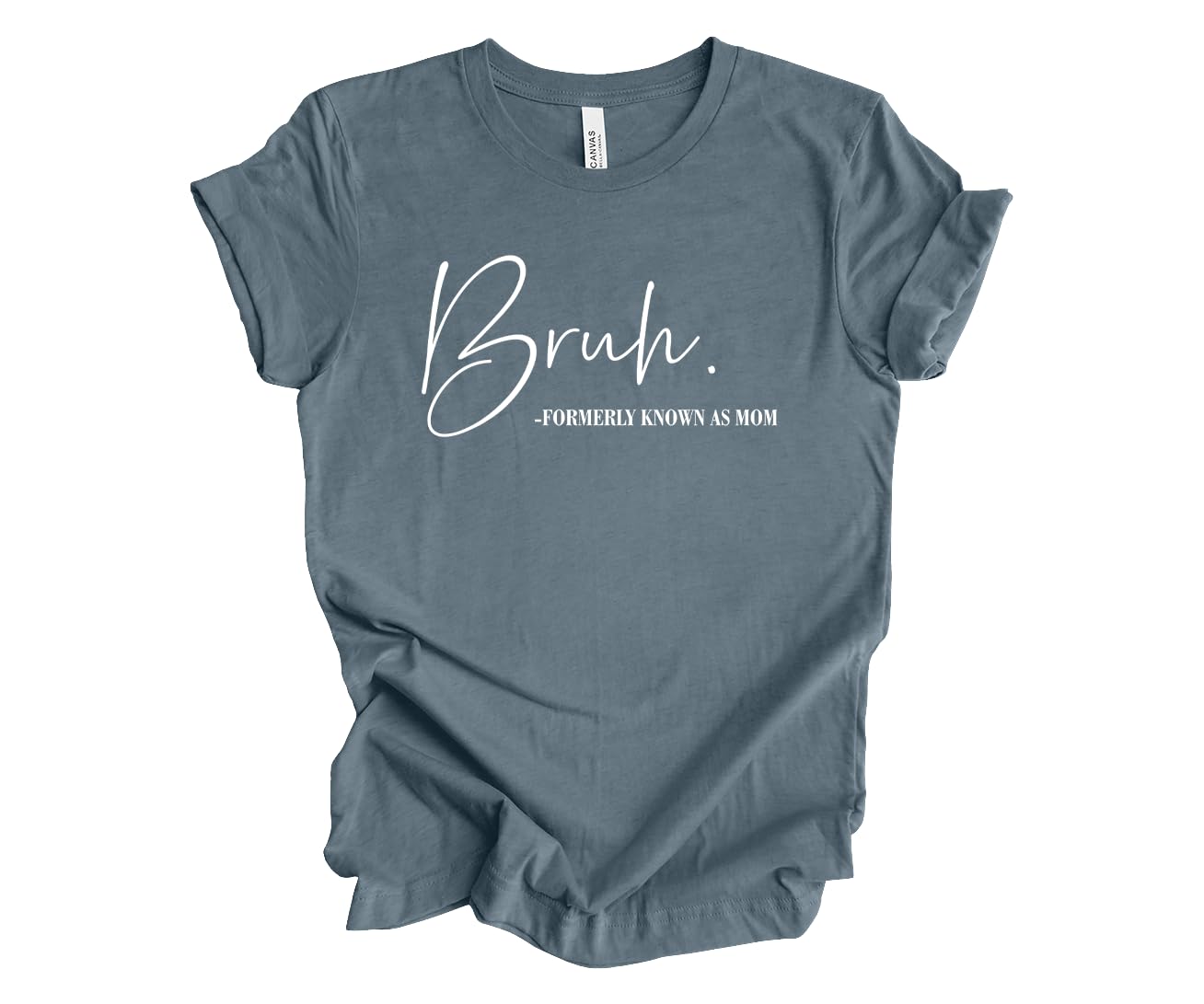 Trenz Shirt Company Women's Bruh Formerly Known As Mom Short Sleeve T-Shirt - Humorous Mother's Day Shirt