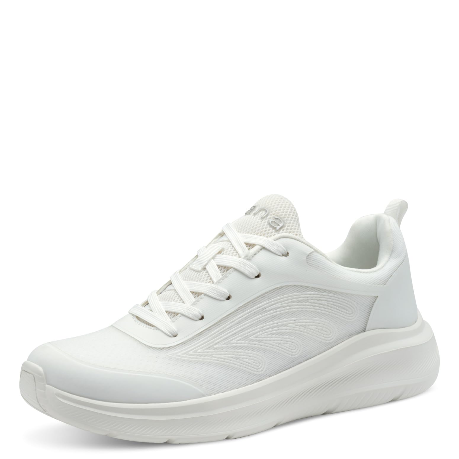 Jana Women’s Flat Sneakers Sporty Vegan, White, 6 UK
