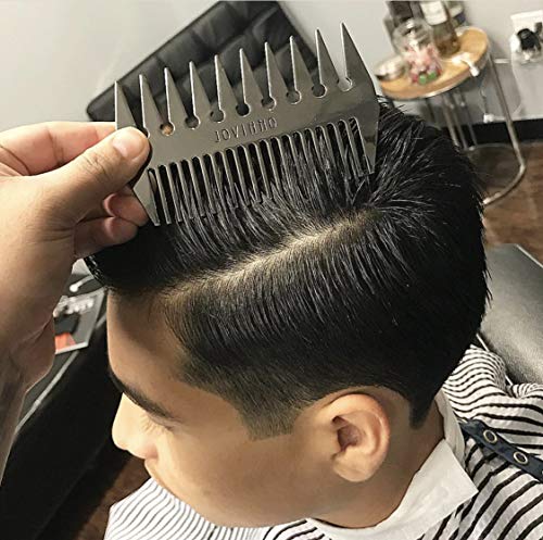 Peine metálico doble cara para cabello y barba miniatura 6