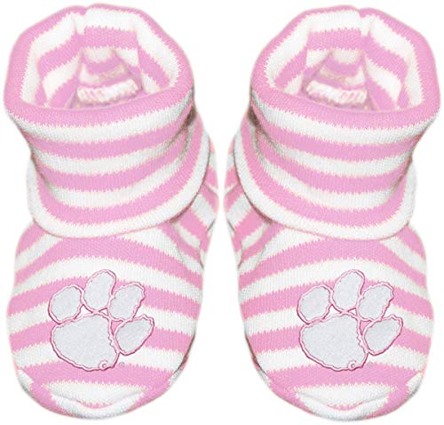 Creative Knitwear Clemson Newborn Baby Striped Bootie Sock