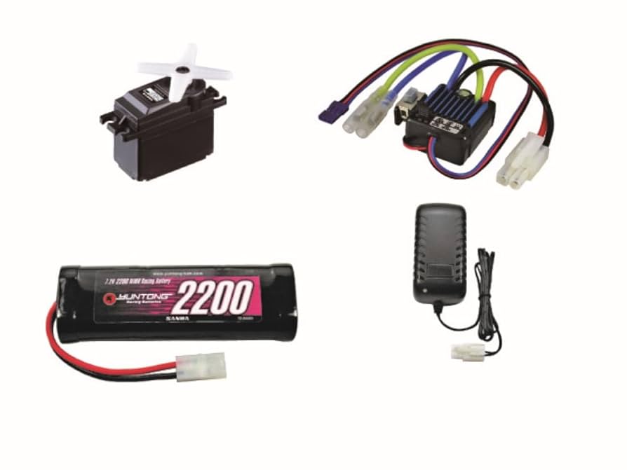 タミヤ　電動RC　ラジコン　本体　プロポ　充電器　バッテリー　おまけ　5点セット タミヤ 電動RC ラジコン 本体 プロポ 充電器 バッテリー おまけ