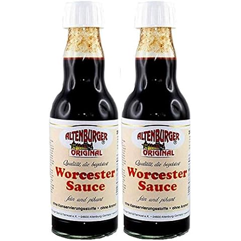 Altenburger Original Worcester Sauce, 2x200ml (400ml) in der Glasflasche, Worcestershire Sauce glutenfrei, laktosefrei, vegan, ohne Zusatz von Aromen Cover