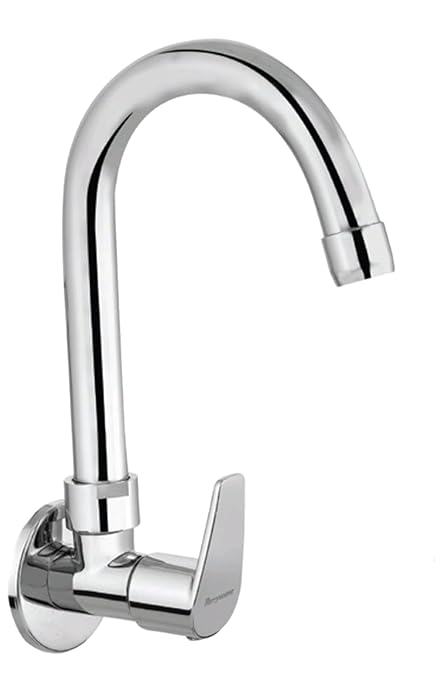 PARRYWARE EDGE WALL MOUNTED SINK COCK WITH WALL FLANGE (BRASS & CHROME FINISH) G4836A1