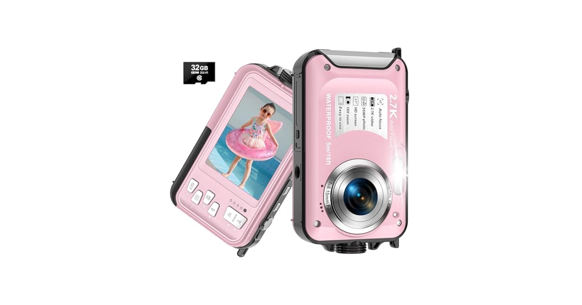 enica sx 水中カメラ 稀少 Amazon | 水中カメラ 2.7K動画 56MP 写真 デジカメ 16倍