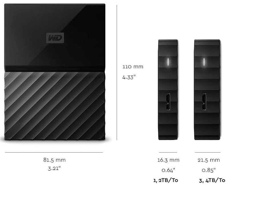 ハードディスク　WD My Passport 4TB レッド Western Digital My Passport Portable HDD 4TB Red - Office Depot