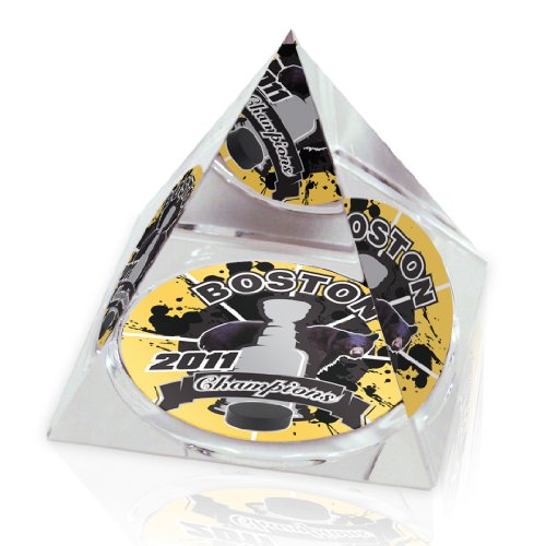 NHL Philadelphia Flyers Bullies Logo in Large Crystal 3 1/4-Inch Pyramid