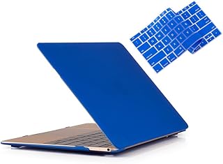 Ruban - Macbook Retina 12-inch Soft-Touch Hard Case Cover and Keyboard Cover for Macbook 12" with Retina Display Models: A1534 - Navy Blue