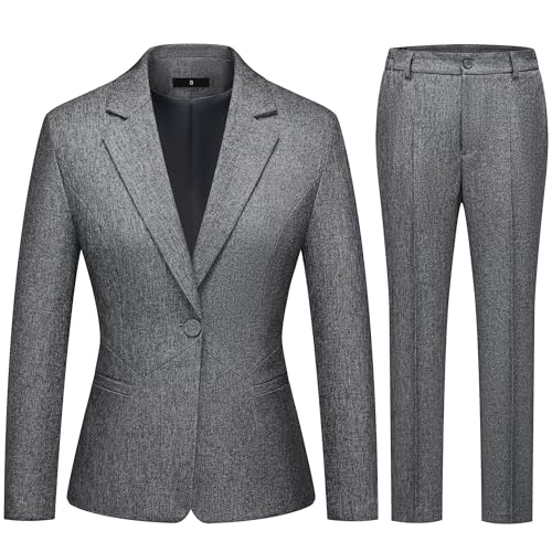 SUAURAIT Women's Business Suits for Work Professional 2 Piece Sets
