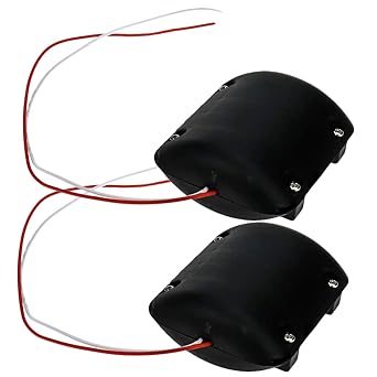 Xiaoyztan 2 Pcs DC12V 2300RPM Slow Massager Vibration Motor with Black Plastic Shell