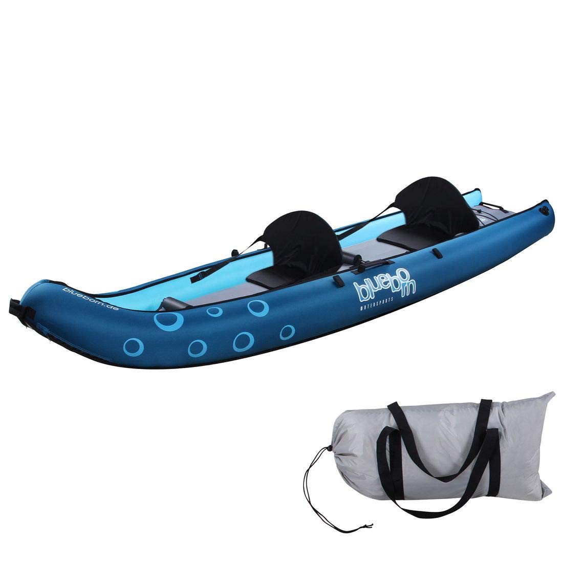 Blueborn Coasteer SRE240 Sit-On Top Boat for 2 People 300 x 88 cm Canoe Kayak Dinghy Blue