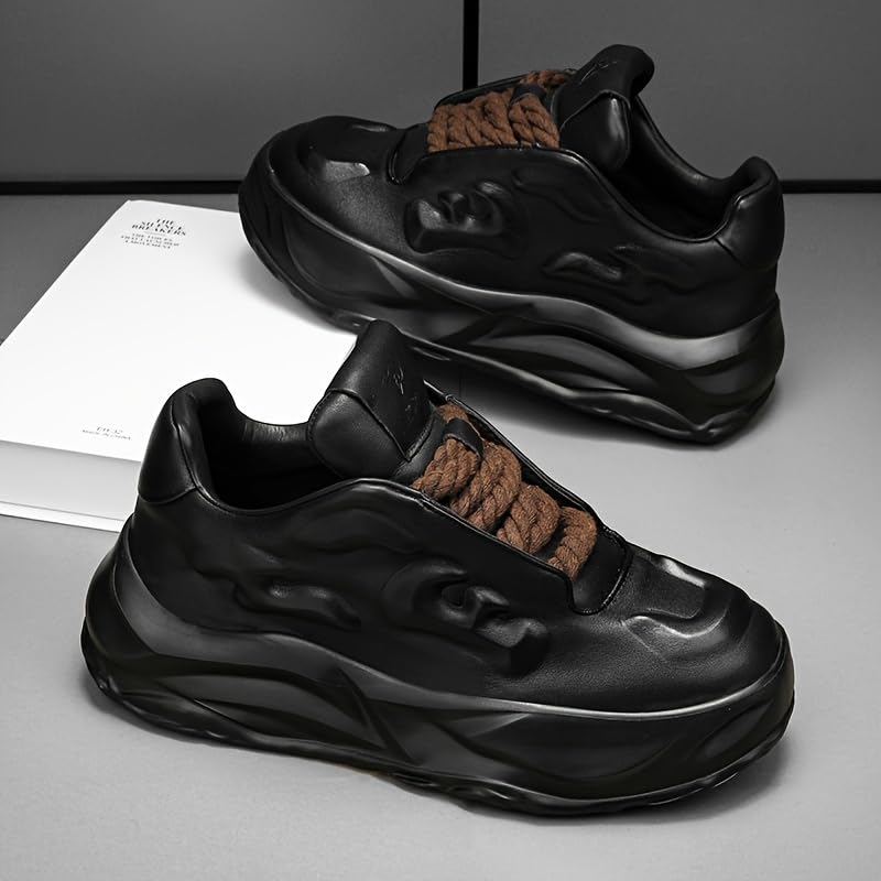 Men's Fashion Platform Sneakers Multi-Functional Casual Shoes, Vintage/Trendy Style3