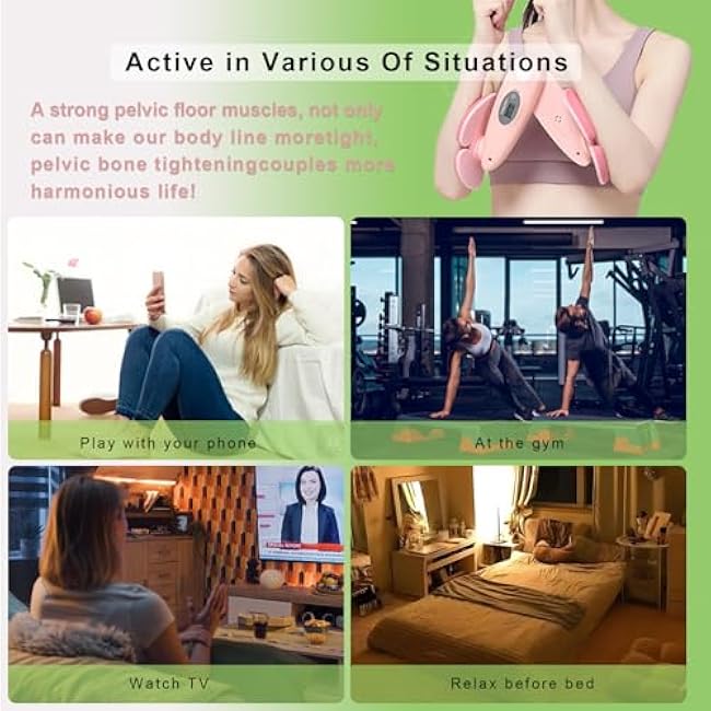 Evocifu Kegel Exerciser,Pelvic Floor Muscle Traine,Kegel Trainer for Postpartum Rehabilitation,Inner Thigh Exerciser Specially Designed for Women