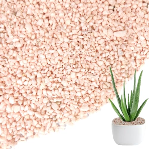 Image of HappyFiller 2-5mm Light Pink Pea Gravel,Fairy Garden Mini Rocks,0.88 LB | Terrarium Decor Pebble Stones,Succulent Caucts Planter Topper Dressing,Indoor Plants Granules,Aquarium Fish Tank