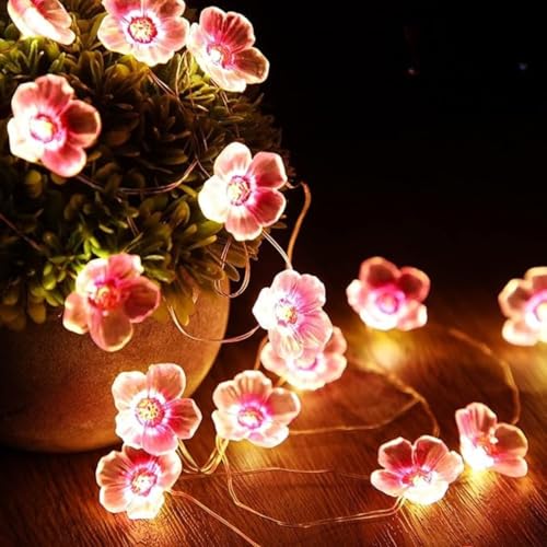 Image of 3 -Meter Waterproof Copper Wire Tulip Flower Fairy Lights, USB-Powered with 30 Warm White LEDs for Diwali, Christmas, Valentine's Day, and Decorations (Warm White Colour) Brand