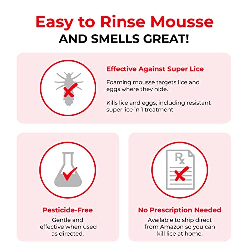 Vamousse Lice Treatment Complete Kit Includes Lice Treatment Mousse