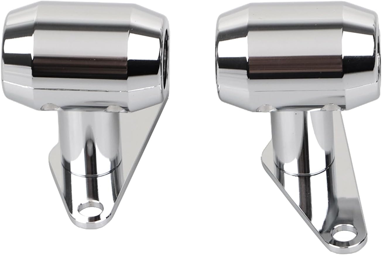Chrome 0-6" DNA Springer Leg Front End Fender Mount Tabs Set Fit For Harley Chopper Midwest Custom