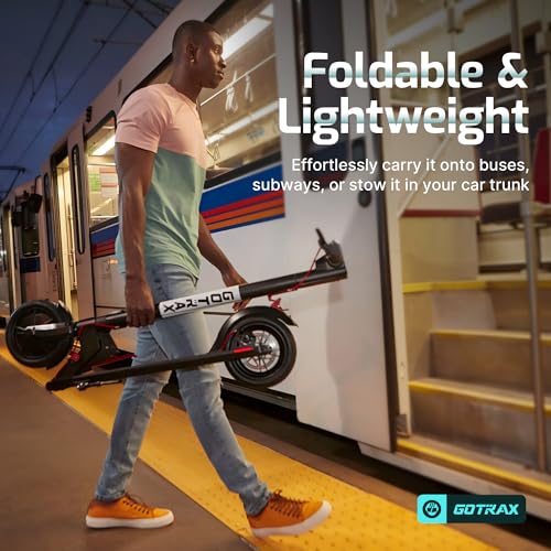 Gotrax GXL V2 Electric Scooter, 8.5" Solid Tire, Max 12 Mile and 15.5Mph Speed Power by 250W Motor, Lightweight 25.95lb, Cruise Control Aluminum Alloy Frame Foldable Commuting Escooter for Adults 13+
