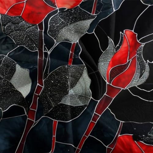 Housse de couette de qualité supérieure imprimé floral 3D en microfibre - 7