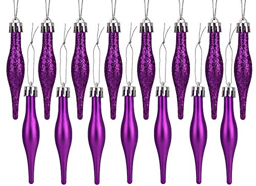Christmas Concepts® Packung mit 15-8,5 cm Tröpfchenkugeln - Matt-...