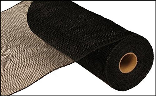 10 inch x 30 feet Deco Poly Mesh Ribbon - Value Mesh (Black)