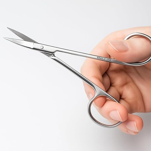 Miniatura 5 de KUTZ - Tijeras rectas de acero inoxidable de 4.5 pulgadas (4.5 in), esterilizables y resistentes al óxido, ideales para botiquines de primeros