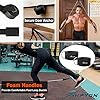 Resistance Band, Exercise Bands with Handles, Workout Bands, Fitness Bands with Door Anchor and Ankle Straps, for Heavy Resistance Training, Physical Therapy, Shape Body, Yoga, Home Workouts Set
