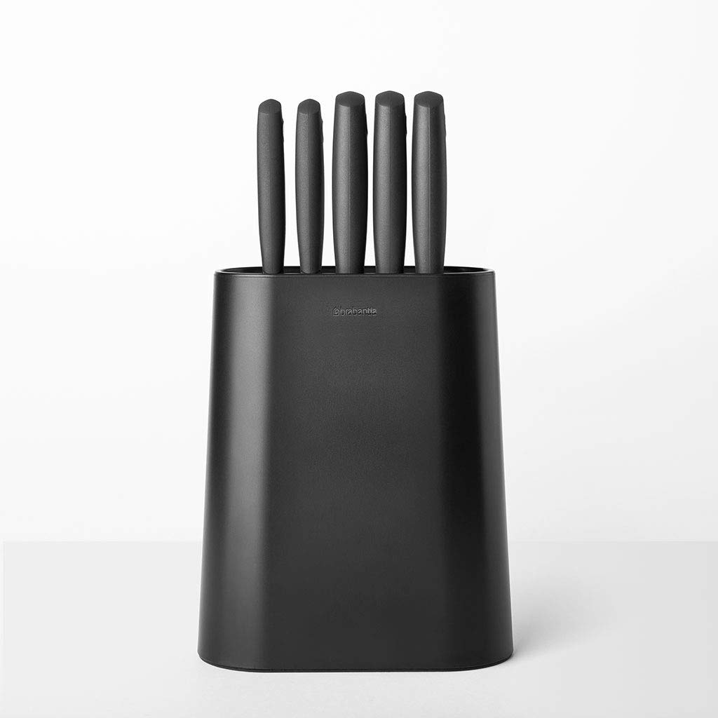 123061 Tasty+ Knife Block PlUS Knives, Dark Grey