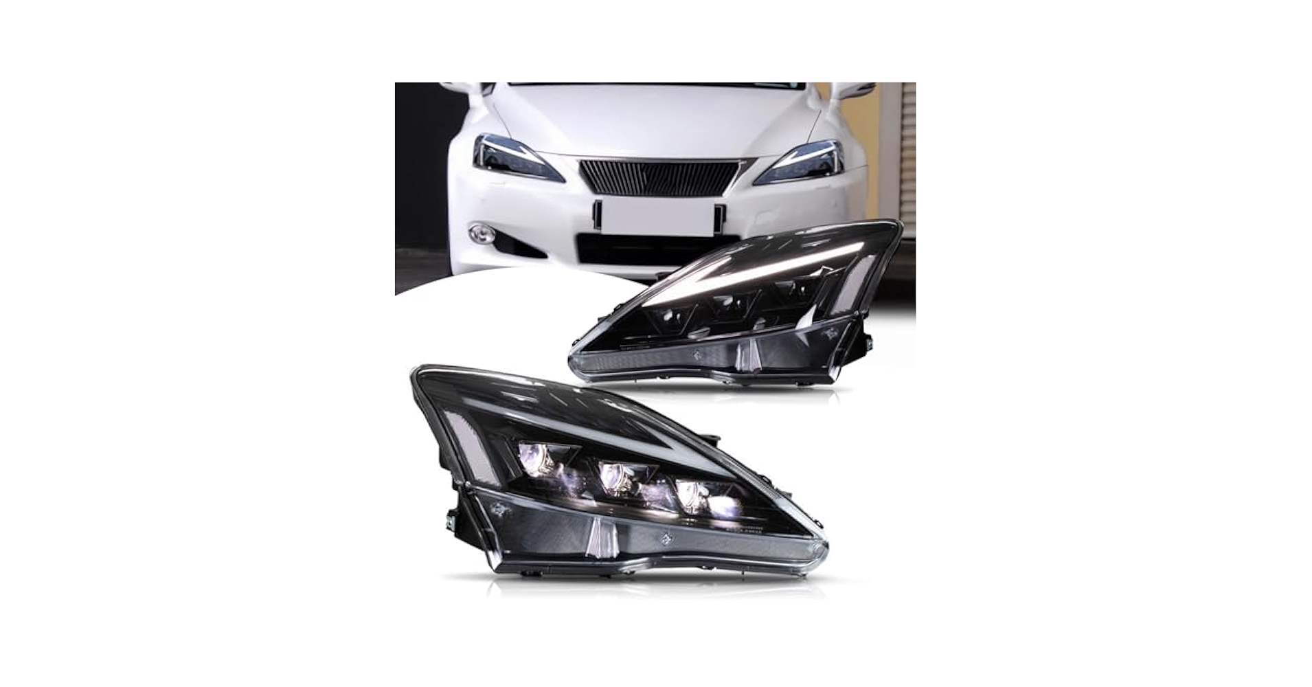 Amazon.com: HCMOTIONZ HCmotion Headlights for Lexus IS250