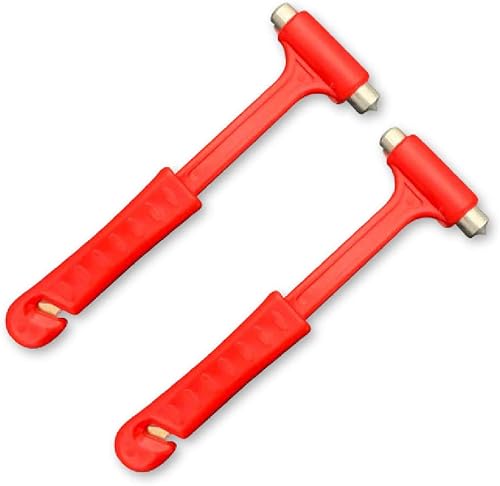 Paquete de 2 cortadores de cinturón de seguridad y martillo de ventana instantáneo, escape rápido de tu automóvil en caso de emergencia