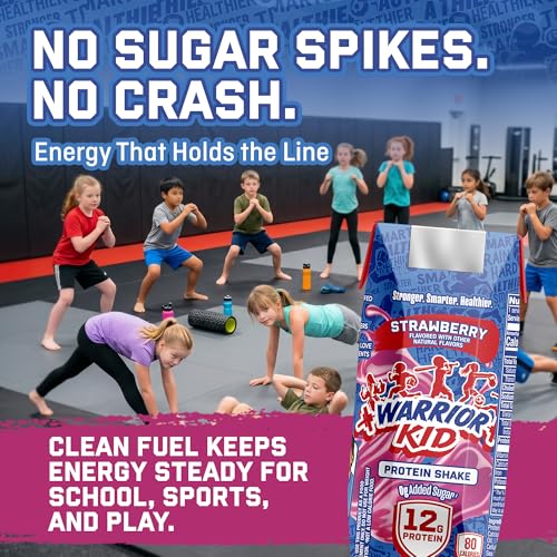 Image of Jocko Fuel Warrior Kid Grass Fed Protein Shake, Strawberry 8.25oz | 12 Pack