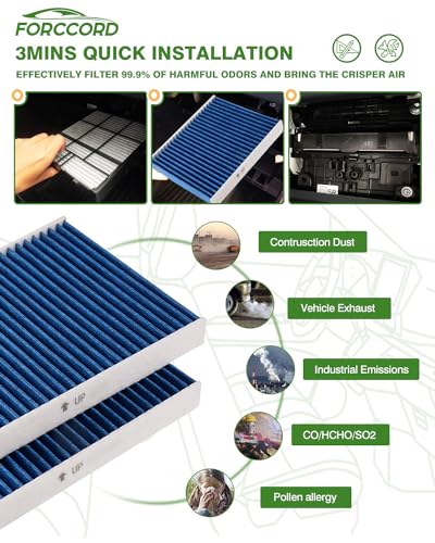 Image of Cabin & Engine Air Filter Fit for RAV4 Hybrid (2019-2025), Camry Hybrid (2018-2025 2026), Highlander Hybrid (2020-2025), Sienna Venza (2021-2025), RAV4 Prime (2021-24) Replace#CF12157 CA12289