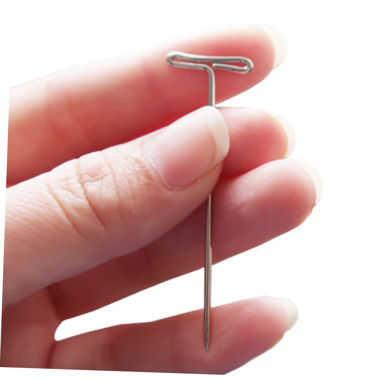 TOVINANNA Simple Wig T-pins Set 200pcs 32mm Metal T-pins Ideal for Sewing Knitting and Craft Projects