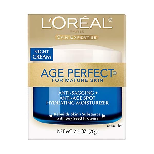 LOreal-Paris-Skin-Care-Age-Perfect-Night-Cream-Anti-Aging-Face-Moisturizer-with-Soy-Seed-Proteins-25-oz L'Oreal Paris Skin Care Age Perfect Night Cream, Anti-Aging Face Moisturizer With Soy Seed Proteins, 2.5 Oz