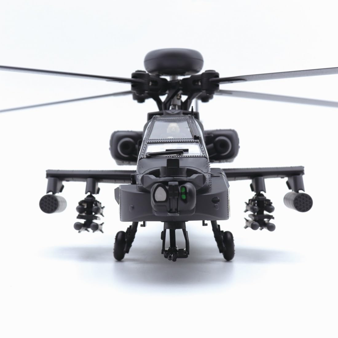 1/48 C170 RC ERA AH-64D Apache RC Elicottero RC (pilota disegnato a mano) 2,4 GHz a 6 canali Flybarless con posizionamento ottico del flusso, mantenimento dell'altezza TOF, volo indietro con un