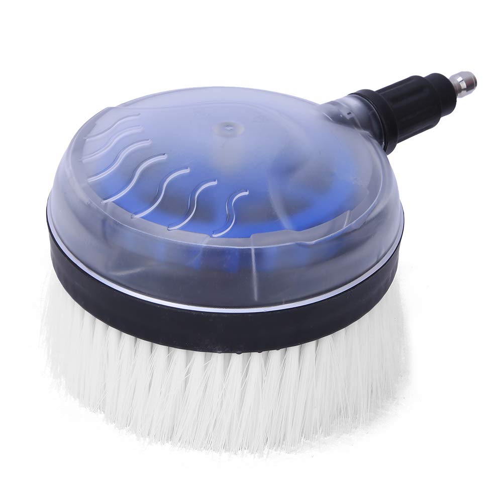 Brosse de lavage rotative universelle en forme d'éventail à 360 degrés pour pistolet à eau haute pression connecteur rapide 1/4