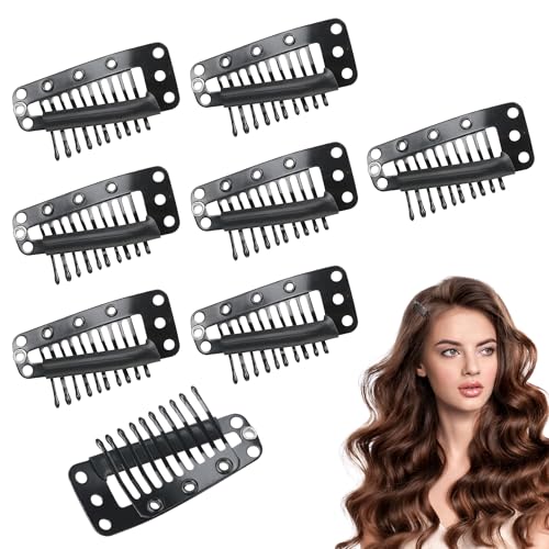 8PCS Chunni Clips U-shape Metal Clips for Dupatta No Sew Snap Hair Clips Black Chunni Clips with Safety Pin for Dupatta Hijab Indian Costume with Rubber Snap to Easy Operate 8PCS Chunni Clips U-shape Metal Clips for Dupatta No Sew Snap Hair Clips Black Chunni Clips with Safety Pin for Dupatta Hijab Indian Costume with Rubber Snap to Easy Operate