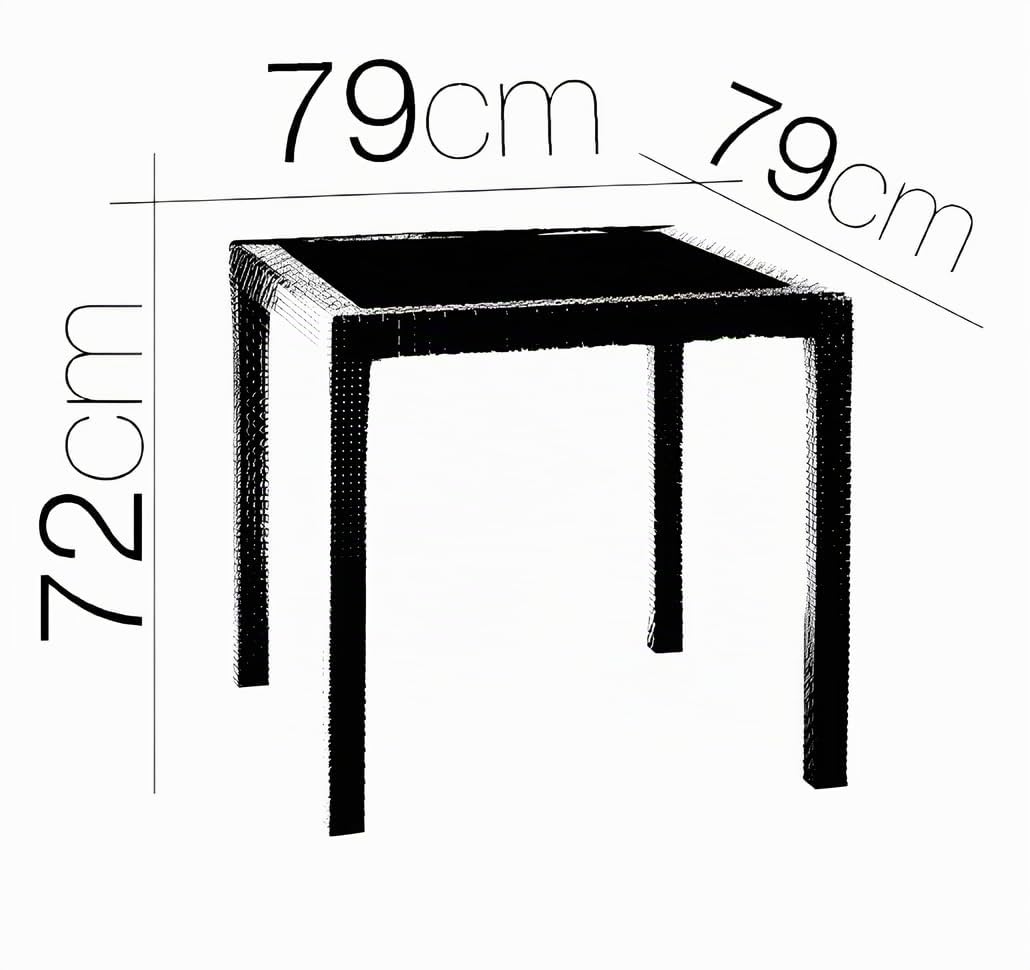 King Table de Jardin Anthracite