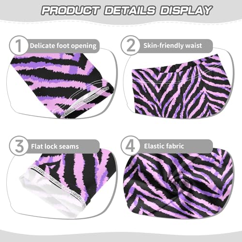 ZZXXB Mardi Gras Confetti Girl's Leggings Soft Ankle Length Active Stretch Pants Bottoms Kids Dance Yoga Tights 4-10 Years3