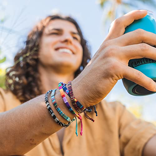 12 Woven Hippie Bracelets for Teen Girls, Adjustable VSCO Girl Braided String Friendship Bracelet for Women, Boho Braid Rope Surfer Jewelry for Men, Aesthetic Bracelets Stocking Stuffers for Teens4