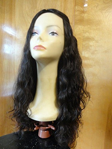 Malky Wig Sheitel European Hair Multidirectional Wavy Wig 26" Soft Black/Brown