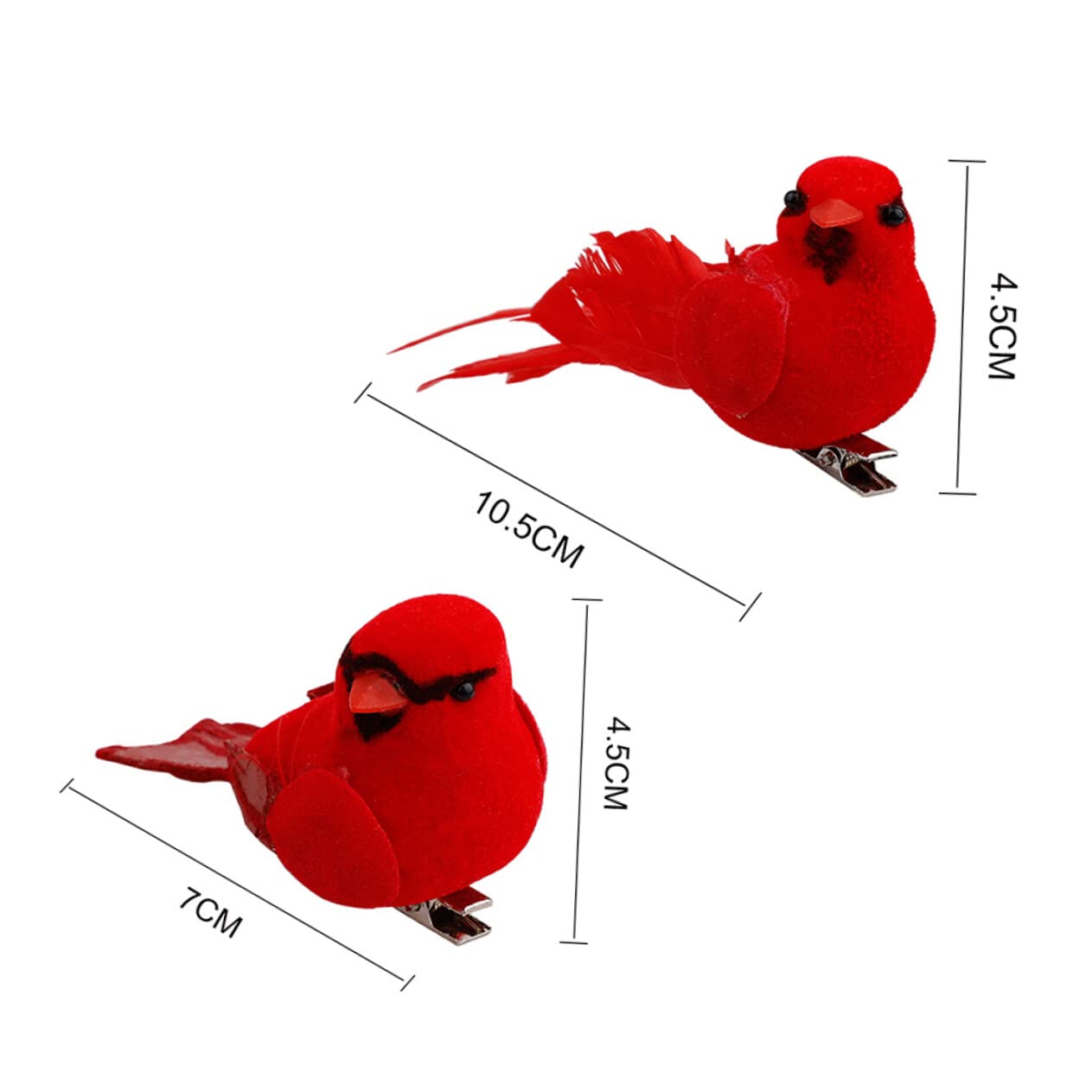 FOMIYES Decorazione Natalizia 30 Pz Ciondolo Uccello Rosso Di Natale De Para Guirnaldas Artificiales Para Uccelli Di Natale Ciondolo Artificiale Cardinale Uccello Femmina Schiuma