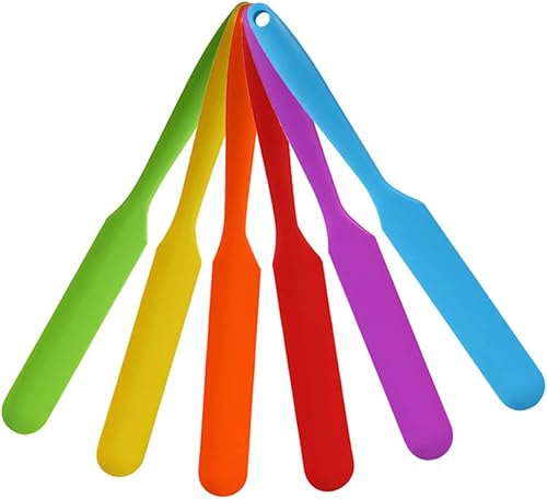 Miniatura 8 de BESTonZON Buttercream - Raspador de banco, raspador de masa, raspador lateral para tartas, cepillo para teñir el cabello, raspador para tartas, más