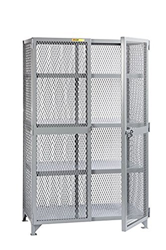 Little Giant SL3-2448 All-Welded Storage Lockers, 3 Center Shelves, Gray